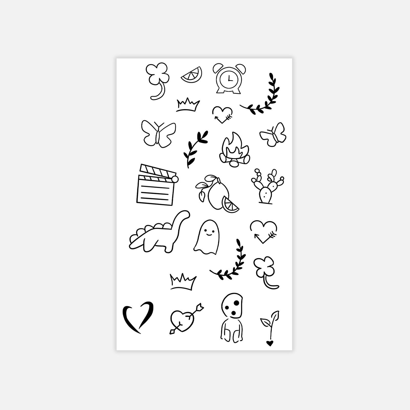 Small Fresh Stick Figure Small Picture Finger Tattoo Sticker Simple Personality Tattoo Sticker 6*10
Small Fresh Stick Figure Small Picture Finger Tattoo Sticker Simple Personality Tattoo Sticker 6*10