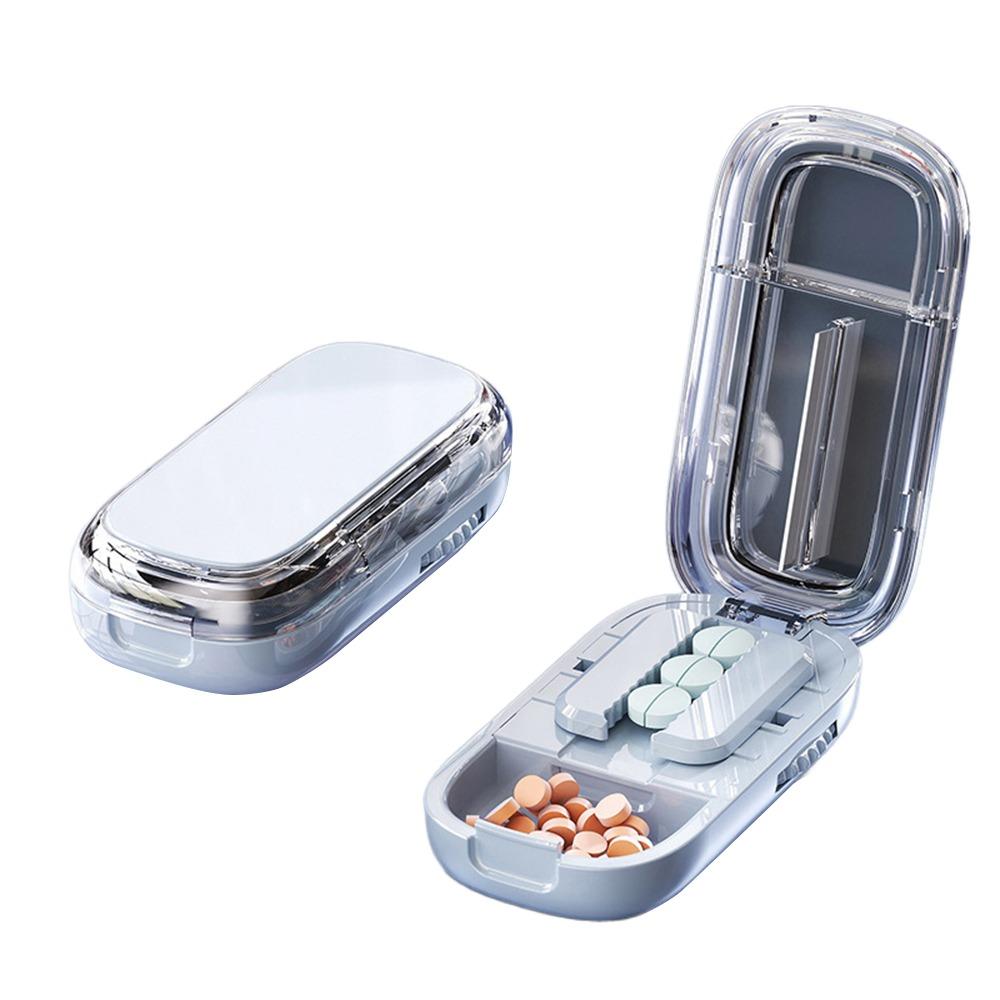 2 In 1 Design Half Pill Cutter Adjustable Dustproof Storage Box Divider Organizer Medicine Organizer for Small or Large Pills синій
2 In 1 Design Half Pill Cutter Adjustable Dustproof Storage Box Divider Organizer Medicine Organizer for Small or Large Pills синій