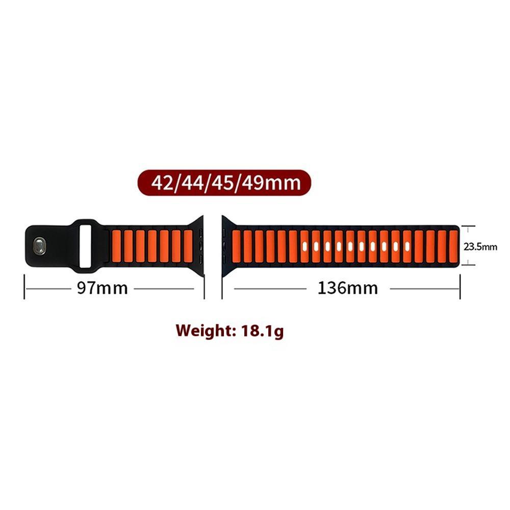 Dual Color Silicone Strap for Apple Watch Series 10 46mm/Ultra 2/Ultra 49mm/9 8 7 45mm/SE (2023) SE (2022) SE 6 5 4 44mm/3 2 1 42mm Blue+Black
Dual Color Silicone Strap for Apple Watch Series 10 46mm/Ultra 2/Ultra 49mm/9 8 7 45mm/SE (2023) SE (2022) SE 6 5 4 44mm/3 2 1 42mm Blue+Black