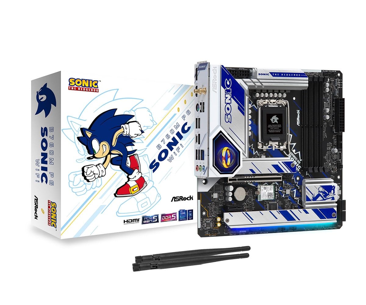 ASRock Motherboard B760M PG SONIC WiFi Intel 12th Generation 13th Generation CPU Compatible B760 Chipset DDR5 Micro ATX Motherboard Authorized
ASRock Motherboard B760M PG SONIC WiFi Intel 12th Generation 13th Generation CPU Compatible B760 Chipset DDR5 Micro ATX Motherboard Authorized