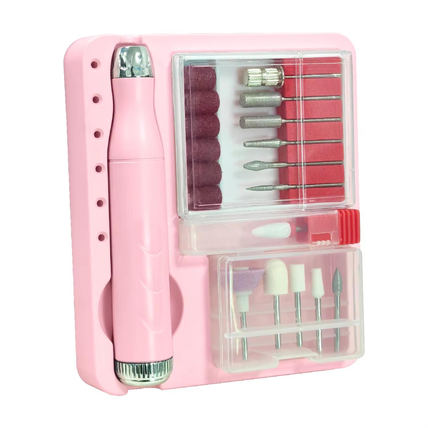 A3 Nail Drill Machine 18 000 RPM USB, 12 Bits Manicure/Pedicure Tool, Dead-Skin Callus Remover, Adjustable Speed For Home/Salon рожевий
A3 Nail Drill Machine 18 000 RPM USB, 12 Bits Manicure/Pedicure Tool, Dead-Skin Callus Remover, Adjustable Speed For Home/Salon рожевий
