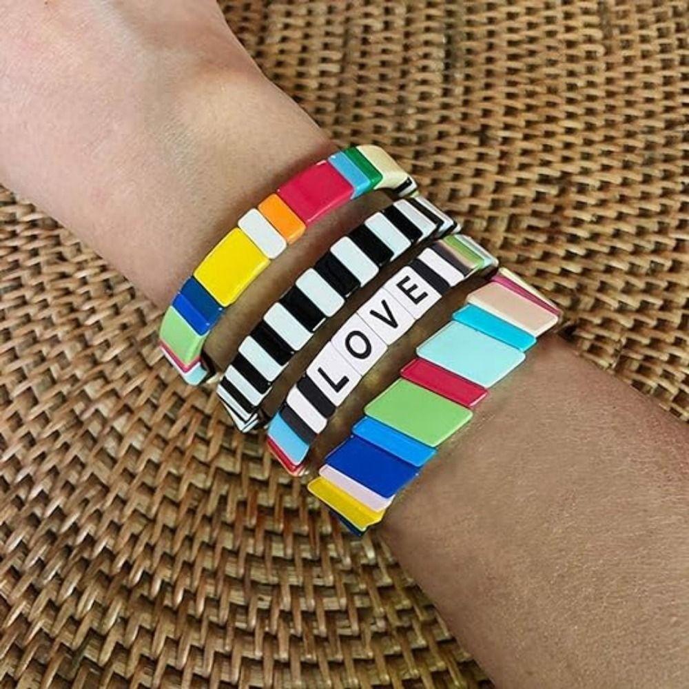 Ручная работа эмалированные бусины Pulsera прямоугольные разноцветные аксессуары для рук радужные браслеты набор для девочек
Ручная работа эмалированные бусины Pulsera прямоугольные разноцветные аксессуары для рук радужные браслеты набор для девочек