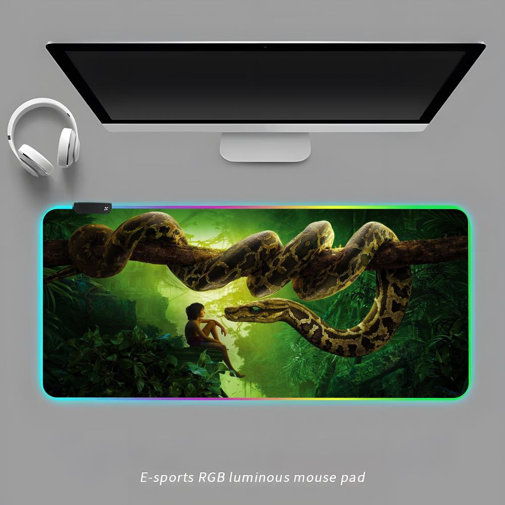 Коврик для мыши Книга джунглей RGB Игровой коврик для мыши Настольный коврик HD Геймерский Большой светодиодный свет XXL Коврики для мыши RGB600x300x3mm
Коврик для мыши Книга джунглей RGB Игровой коврик для мыши Настольный коврик HD Геймерский Большой светодиодный свет XXL Коврики для мыши RGB600x300x3mm