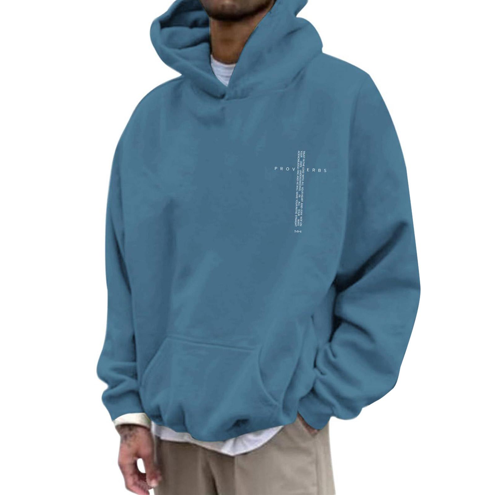 Мужская Повседневная Спортивная Толстовка с Капюшоном Пуловер M
Мужская Повседневная Спортивная Толстовка с Капюшоном Пуловер M