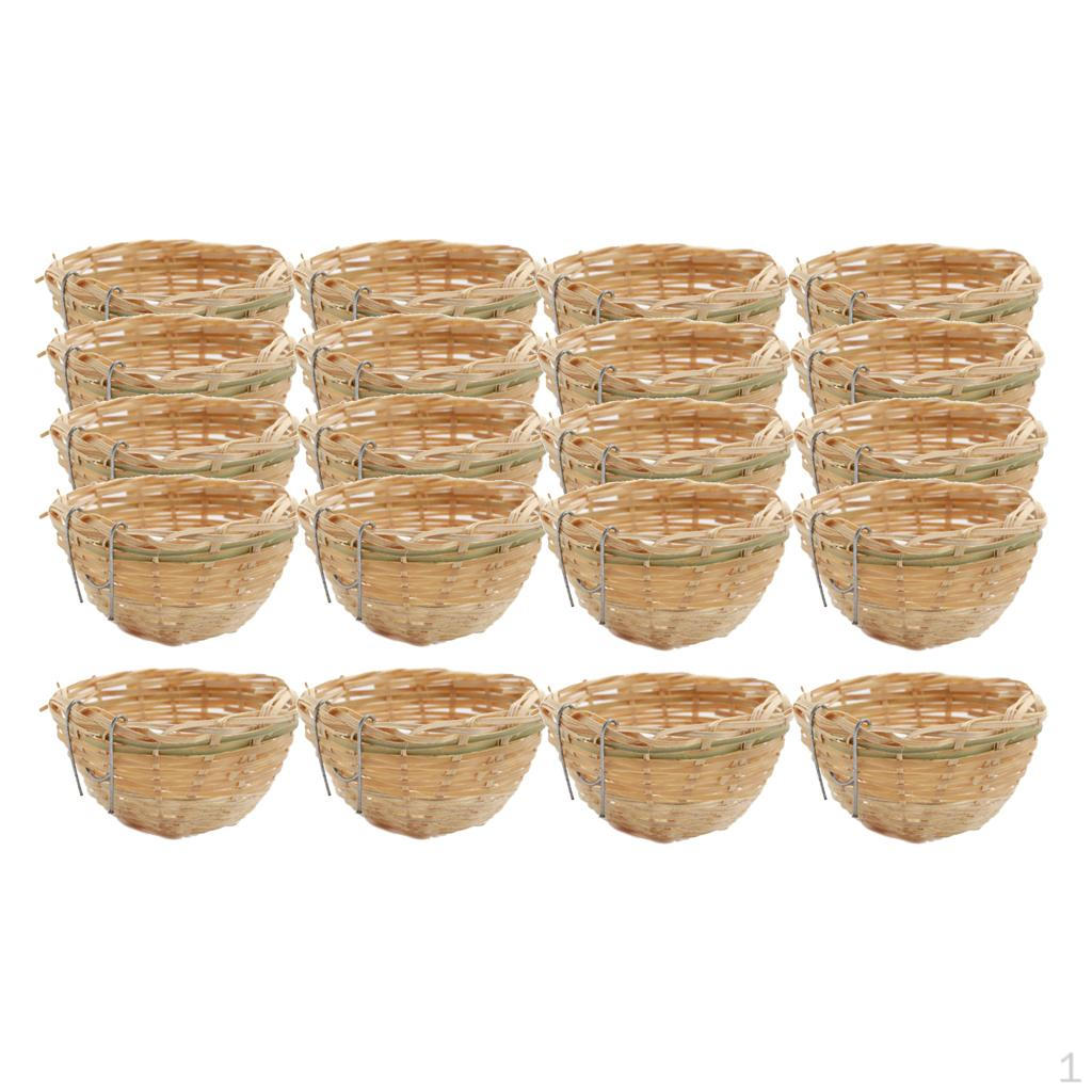 20 шт. Сделанная вручную пещера для высиживания и размножения птиц, гнездо, кровать, скворечник для зяблика
20 шт. Сделанная вручную пещера для высиживания и размножения птиц, гнездо, кровать, скворечник для зяблика