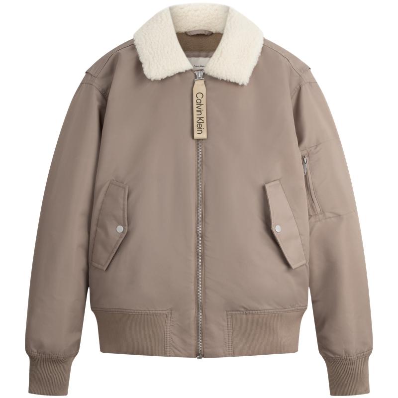 Calvin Klein Casual Commuter Letter Woven Strap Zipper Fleece Collar Cotton Jacket Men jackets Earth-Brown J326108 S
Calvin Klein Casual Commuter Letter Woven Strap Zipper Fleece Collar Cotton Jacket Men jackets Earth-Brown J326108 S