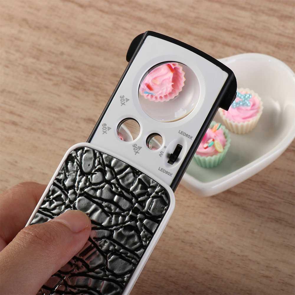 / Reading Pocket with LED and UV Light Handheld Loupe Acrylic Optical Lens Detector Magnifier чорний
/ Reading Pocket with LED and UV Light Handheld Loupe Acrylic Optical Lens Detector Magnifier чорний