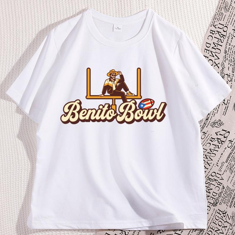 Benito Bowl TShirt for Unisex Women Latin Artist Tshirts Retro Football Graphic Tees Gameday Round Neck Short Sleeve T Shirt Tops 3XL
Benito Bowl TShirt for Unisex Women Latin Artist Tshirts Retro Football Graphic Tees Gameday Round Neck Short Sleeve T Shirt Tops 3XL