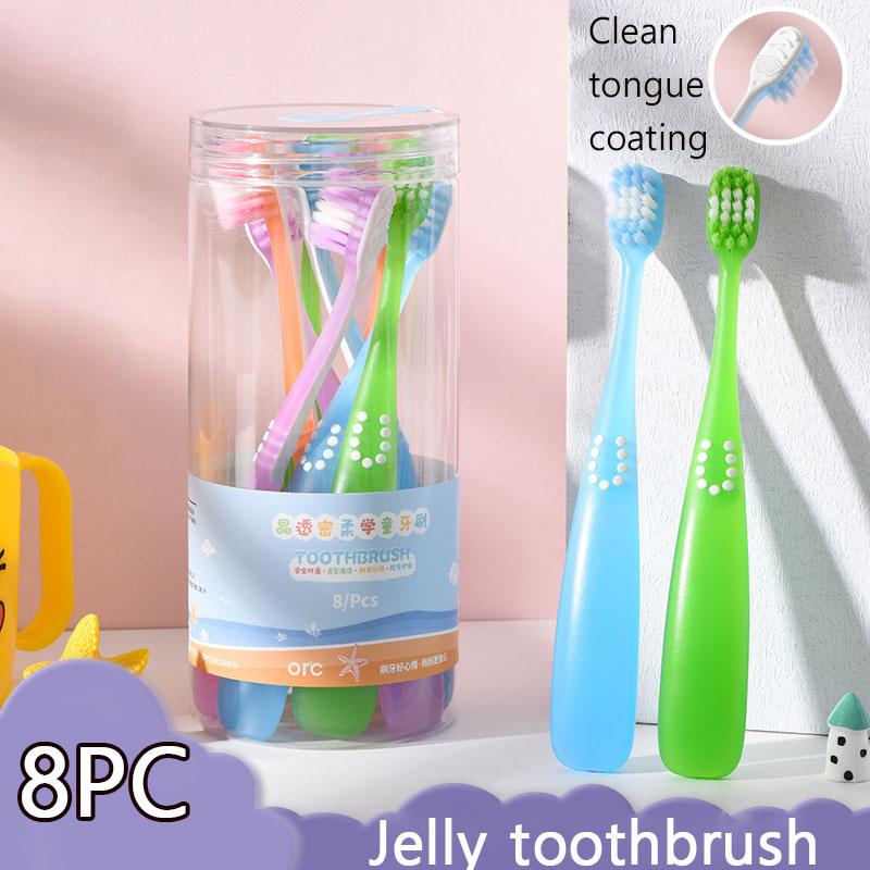 8PC Jelly Colored Children s Soft Bristled Toothbrush Family Set Gum Protection And Cleaning Kids Teeth Oral Cavity Healthy Tool
8PC Jelly Colored Children s Soft Bristled Toothbrush Family Set Gum Protection And Cleaning Kids Teeth Oral Cavity Healthy Tool