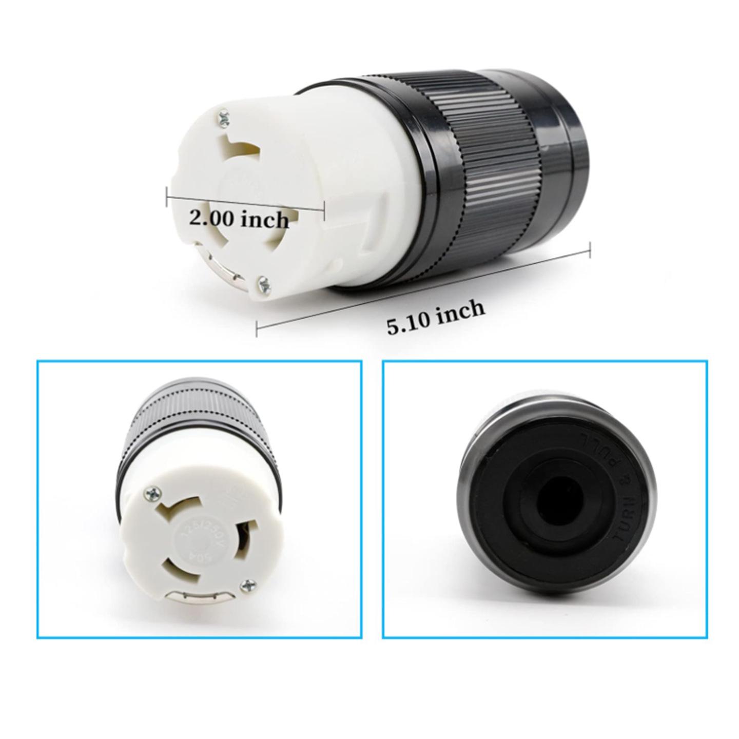 Waterproof RV Inlet Cover & 50A Charging Plug
Waterproof RV Inlet Cover & 50A Charging Plug