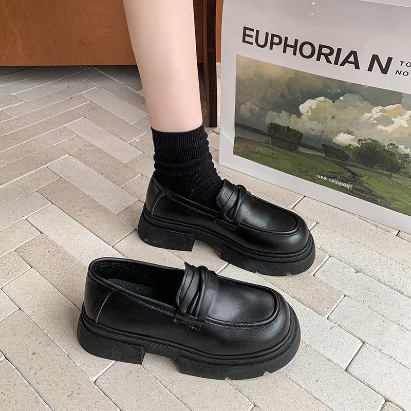 Platform thick heel British style small leather shoes new spring and autumn single shoes black 40
Platform thick heel British style small leather shoes new spring and autumn single shoes black 40