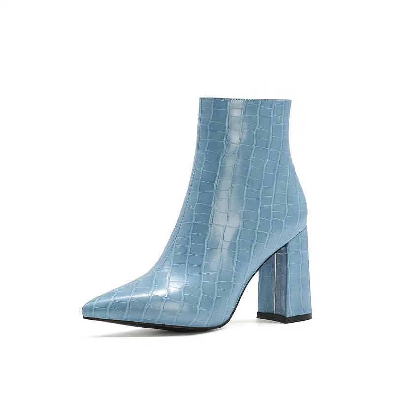 Fashion Hot Sale Ladies Ankle Boots Sexy Thick Heels Pointed Toe Ladies Boots Winter Women Boots Black Blue Brown Womens Shoes 35 синій
Fashion Hot Sale Ladies Ankle Boots Sexy Thick Heels Pointed Toe Ladies Boots Winter Women Boots Black Blue Brown Womens Shoes 35 синій