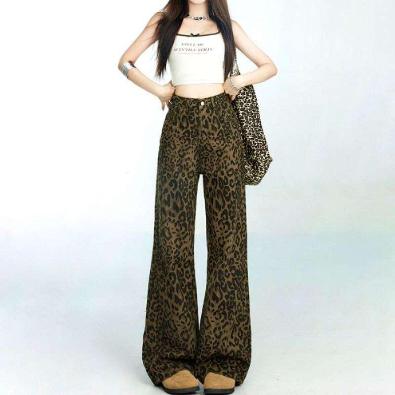 Spicy American Leopard Print Wide-Leg Jeans - Spring/Autumn Fashion 2XL цветной печати леопарда
Spicy American Leopard Print Wide-Leg Jeans - Spring/Autumn Fashion 2XL цветной печати леопарда