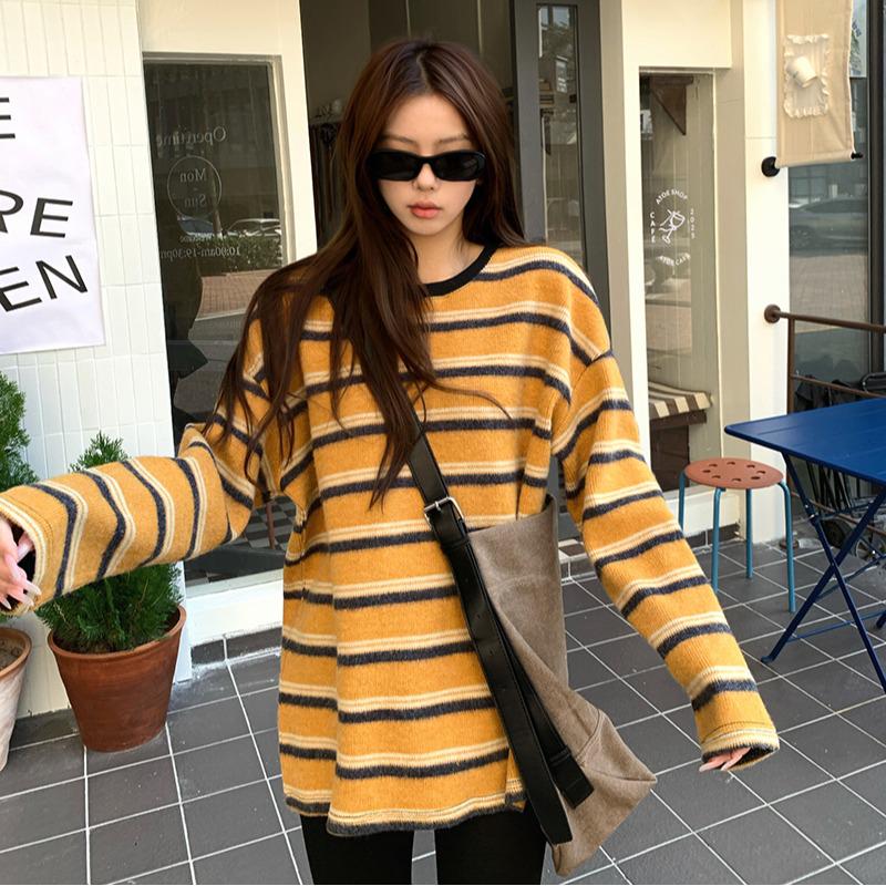 Women s Trendy Long-Sleeve Striped T-Shirt - Spring/Fall Mid-Length Round Neck 92680 2XL жёлтый
Women s Trendy Long-Sleeve Striped T-Shirt - Spring/Fall Mid-Length Round Neck 92680 2XL жёлтый