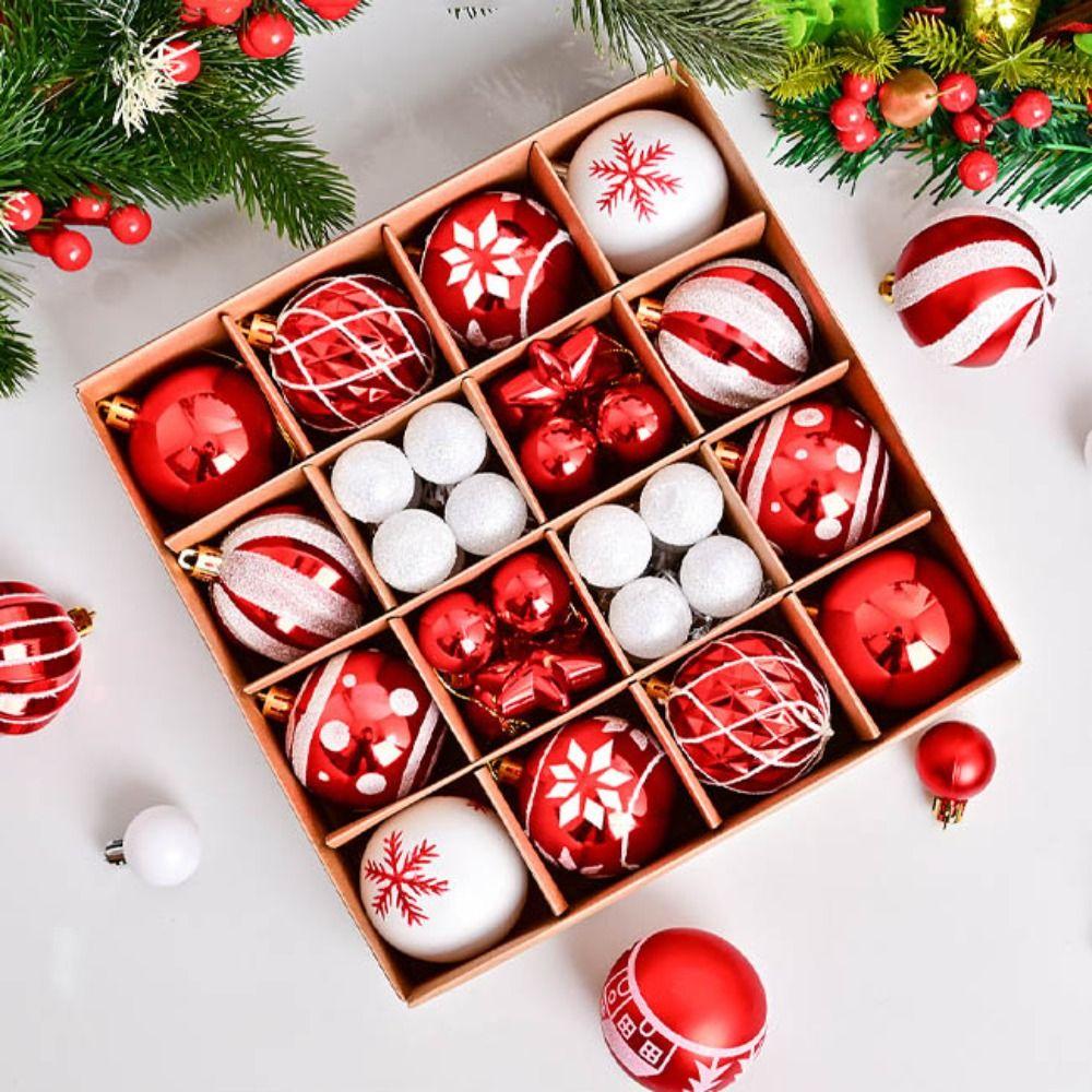 New Year Christmas Balls Pendant Plastic Painted Ball Xmas Tree Hanging New Christmas Decorations B
New Year Christmas Balls Pendant Plastic Painted Ball Xmas Tree Hanging New Christmas Decorations B