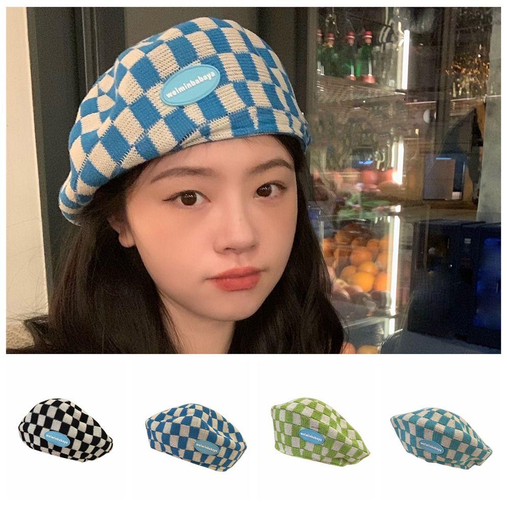 Lattice Letter Artist Cap Letter British Cap Adjustable Plaid Beret Streetwear
Lattice Letter Artist Cap Letter British Cap Adjustable Plaid Beret Streetwear