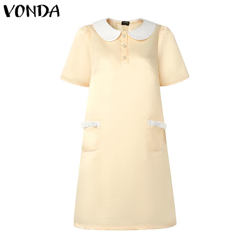 VONDA Elegant Women Lapel Neck Short Sleeve Smooth Satin A-line Dress 5XL абрикосовый
VONDA Elegant Women Lapel Neck Short Sleeve Smooth Satin A-line Dress 5XL абрикосовый
