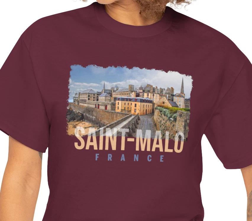 Saint-Malo France coastal watercolor T shirt | French seaside travel tee 3XL
Saint-Malo France coastal watercolor T shirt | French seaside travel tee 3XL