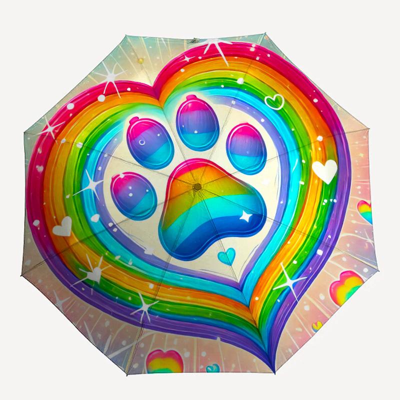 1pc Rainbow Heart Pattern Umbrella Design Automatic Opening and Closing Umbrella, High-quality Travel Umbrella, Lightweight and Portable, -58
1pc Rainbow Heart Pattern Umbrella Design Automatic Opening and Closing Umbrella, High-quality Travel Umbrella, Lightweight and Portable, -58