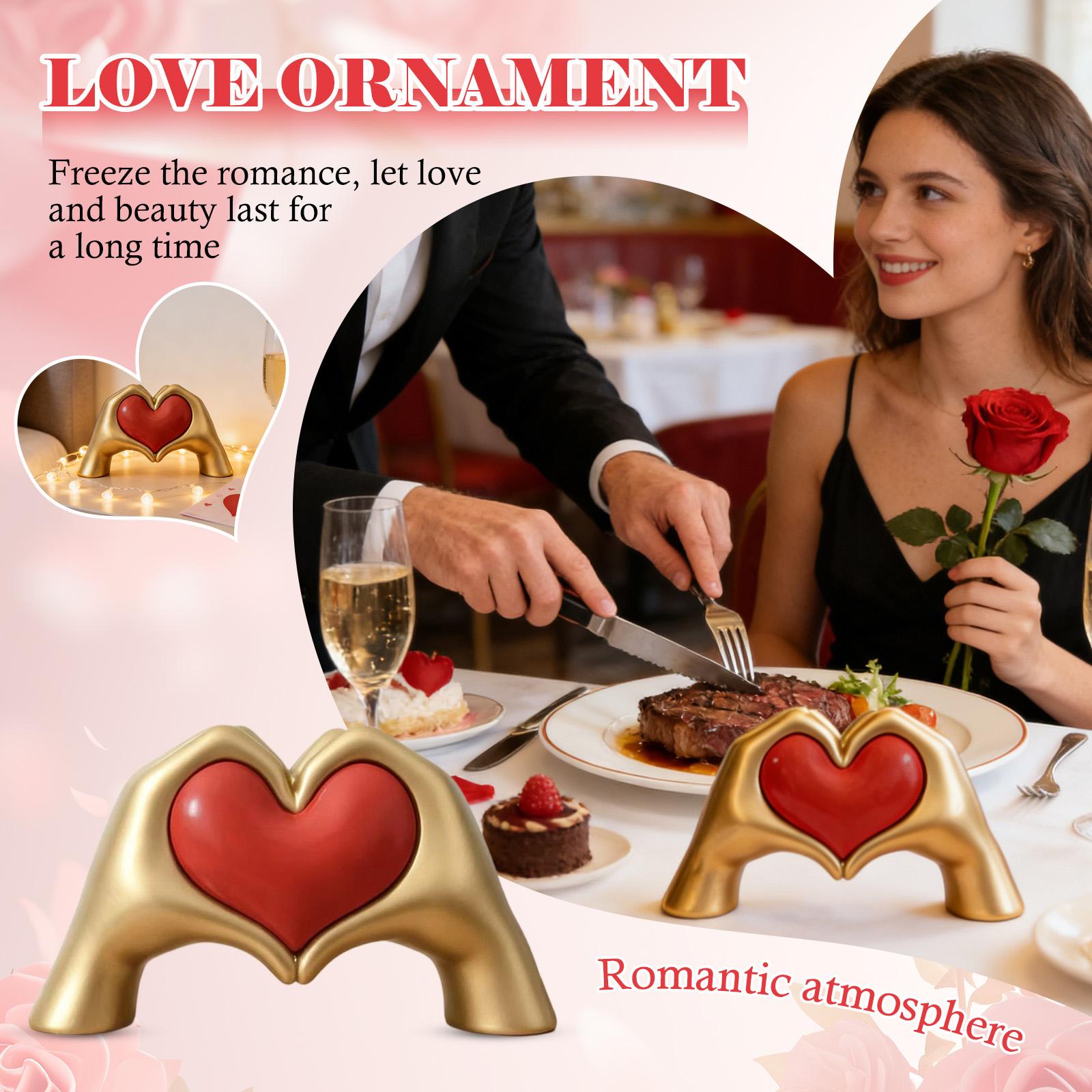 Creative Than Heart-shaped Resin Crafts Statue Home Living Room Desktop Home Light Luxury Ornaments One Size
Creative Than Heart-shaped Resin Crafts Statue Home Living Room Desktop Home Light Luxury Ornaments One Size