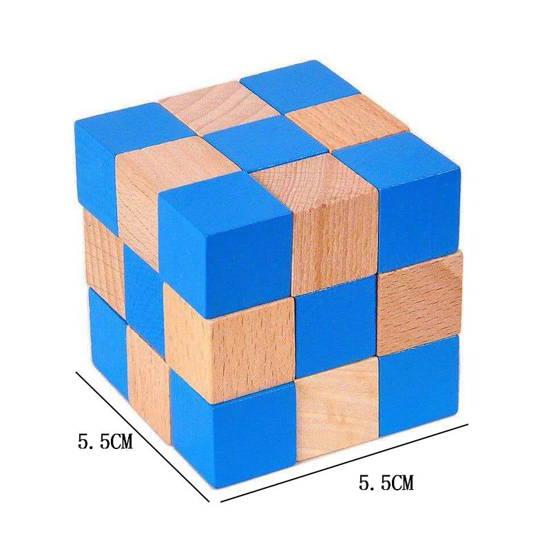 Wooden Snake Cube Puzzle Brain Teaser IQ Logic Training Problem Solving Educational Toys For Kids Boys Girls Fun Challenges
Wooden Snake Cube Puzzle Brain Teaser IQ Logic Training Problem Solving Educational Toys For Kids Boys Girls Fun Challenges