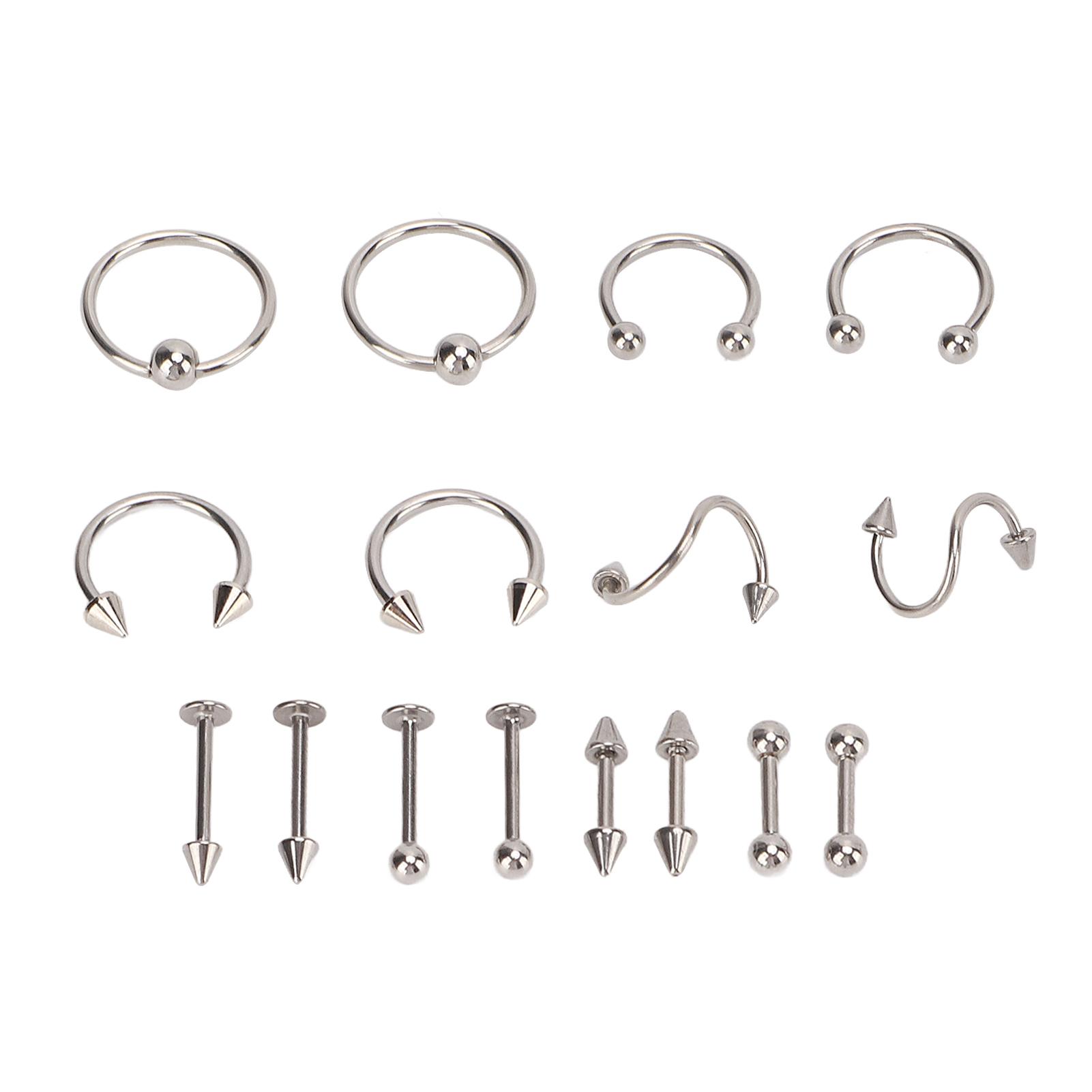 Nose Studs Set Stainless Steel Exquisite Different Shapes Safe Smoothing Polished Surfaces Nose золотой
Nose Studs Set Stainless Steel Exquisite Different Shapes Safe Smoothing Polished Surfaces Nose золотой
