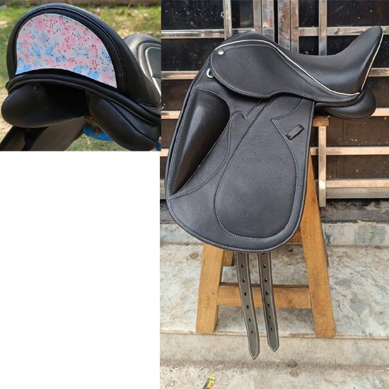 Leather Dressage Double Flap Saddle with Changeable Gullets – Elegant Cantle Design 18 Inch чорний
Leather Dressage Double Flap Saddle with Changeable Gullets – Elegant Cantle Design 18 Inch чорний