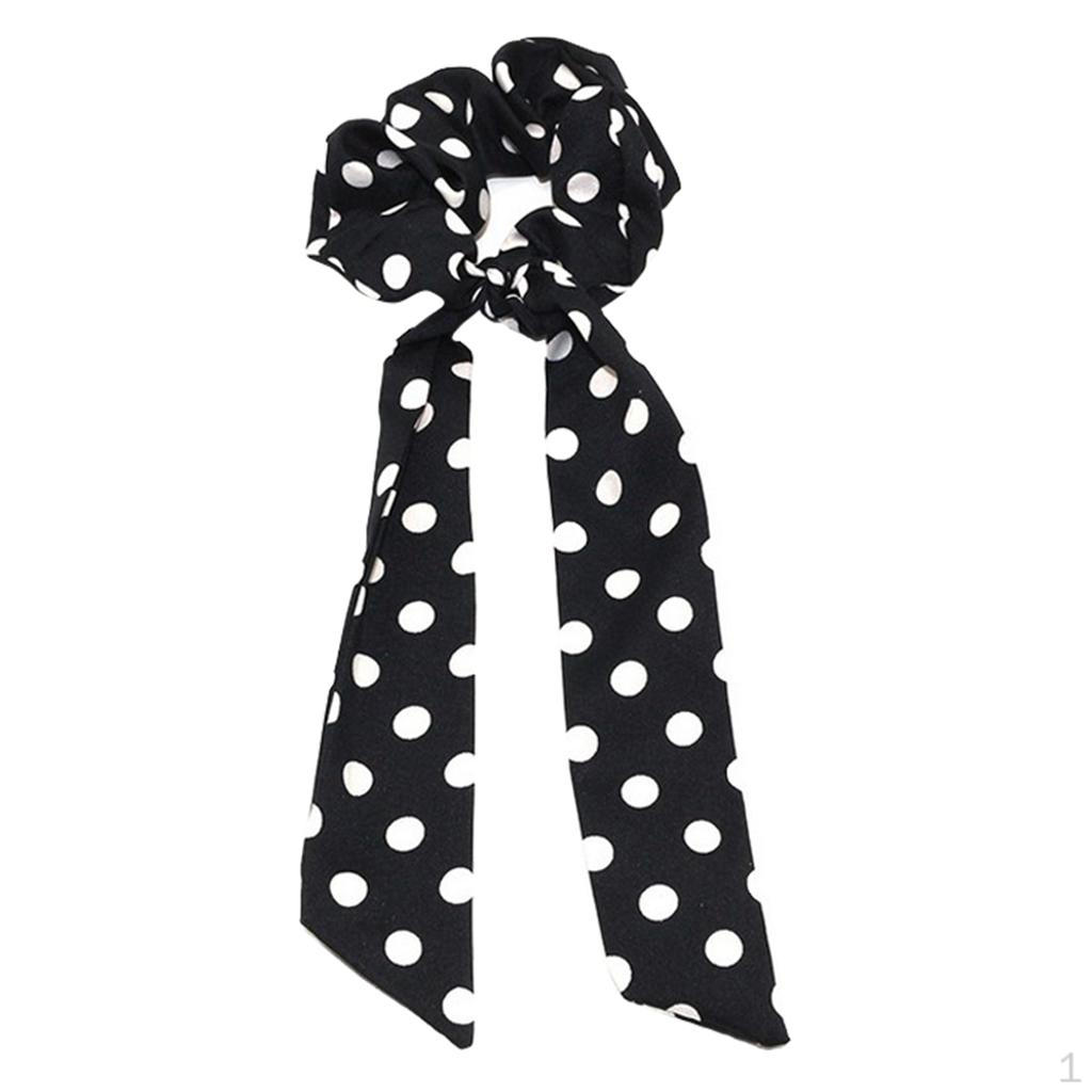 Tie Hair Rings Ponytail Holder Band Ropes Accessories Black Polka Dot 1
Tie Hair Rings Ponytail Holder Band Ropes Accessories Black Polka Dot 1