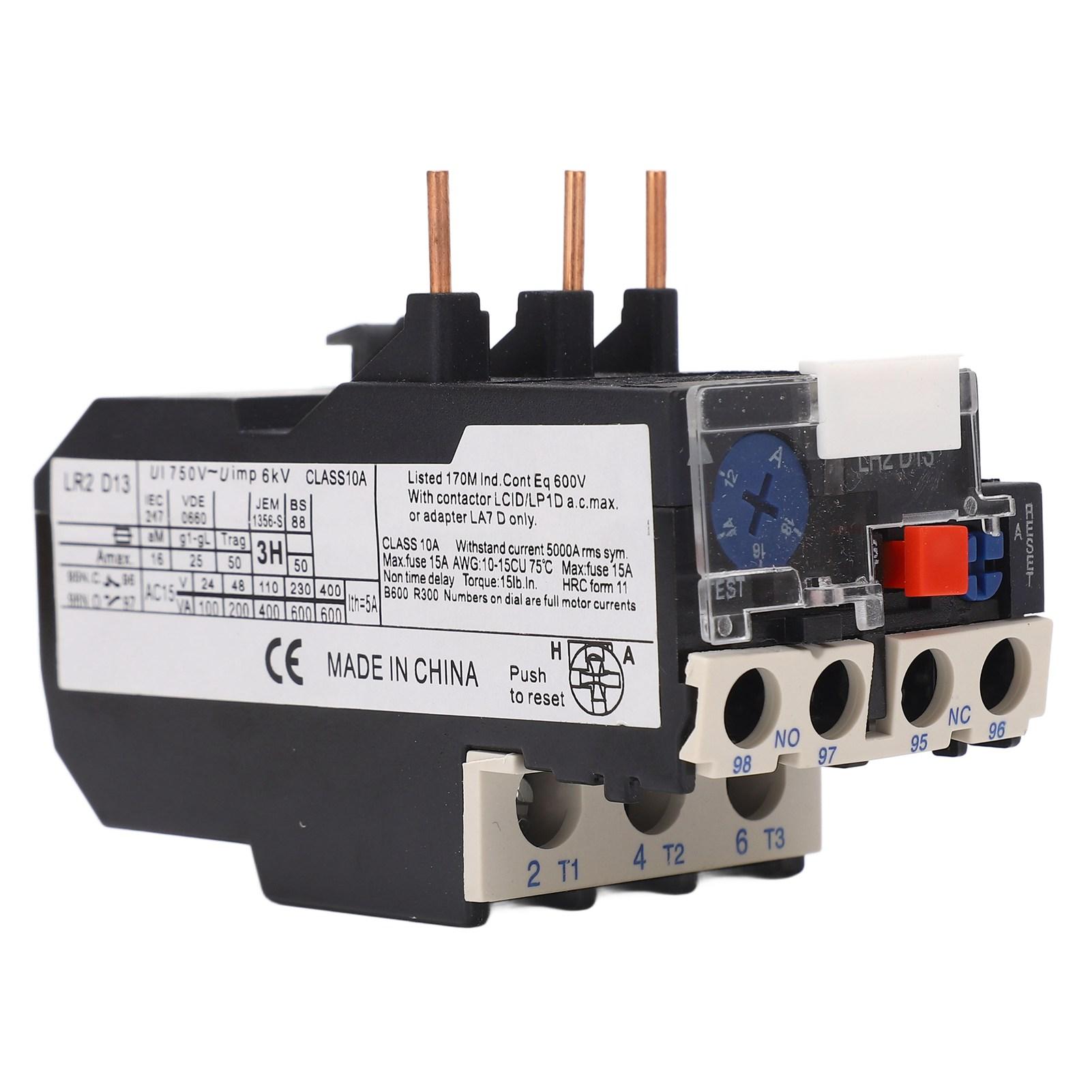 Thermal Overload Relay 1 NO 1 NC Phase Failure Protection Electric Heat Relay Protector 750V 12‑18A
Thermal Overload Relay 1 NO 1 NC Phase Failure Protection Electric Heat Relay Protector 750V 12‑18A