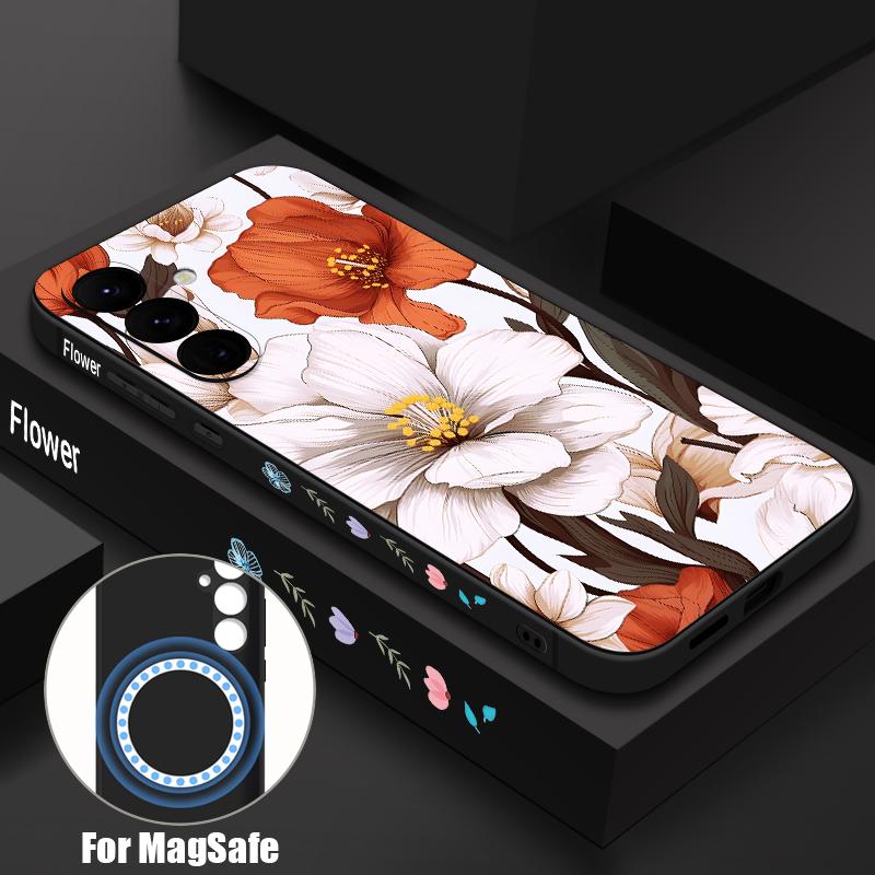 Vintage Floral Case For Samsung Galaxy S26 S25 Ultra S24 S23 FE S22 Plus S21 Built-in Metal Plate Magnetic Silicone Cover Samsung S24 FE
Vintage Floral Case For Samsung Galaxy S26 S25 Ultra S24 S23 FE S22 Plus S21 Built-in Metal Plate Magnetic Silicone Cover Samsung S24 FE