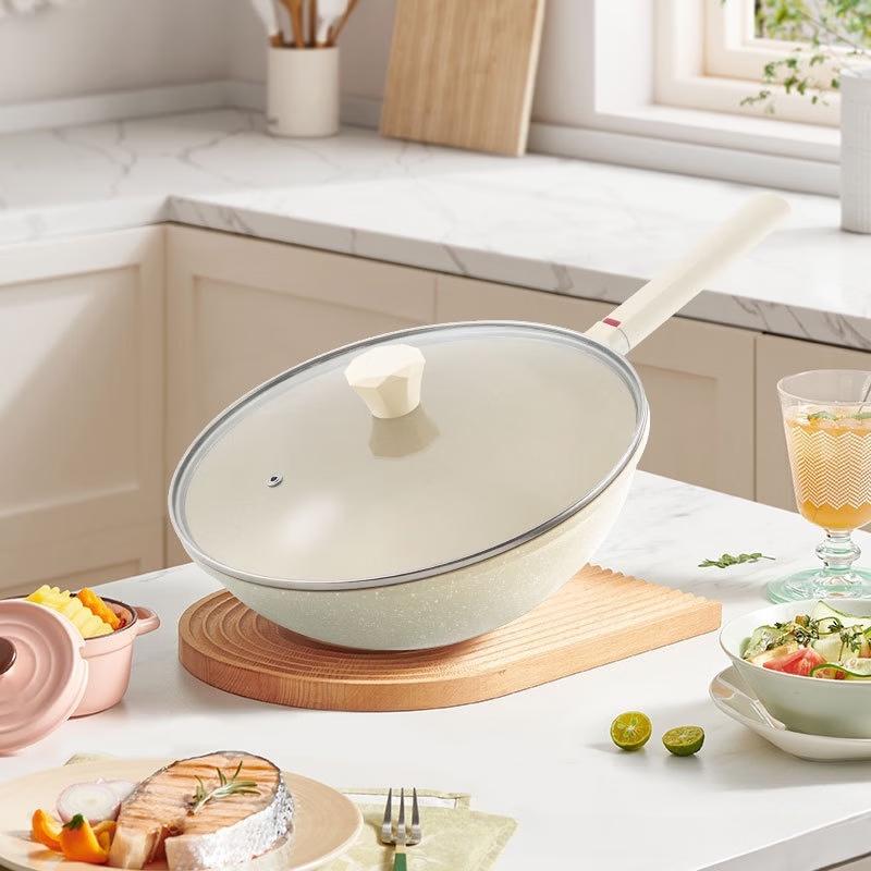 Zhi Shi Maifan Stone Non-stick Aluminum Wok
Zhi Shi Maifan Stone Non-stick Aluminum Wok