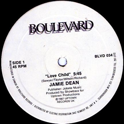 12inch Record JAMIE DEAN Love Child BLVD034 Boulevard Recor 1987 Canada Dance Electronica Used
12inch Record JAMIE DEAN Love Child BLVD034 Boulevard Recor 1987 Canada Dance Electronica Used
