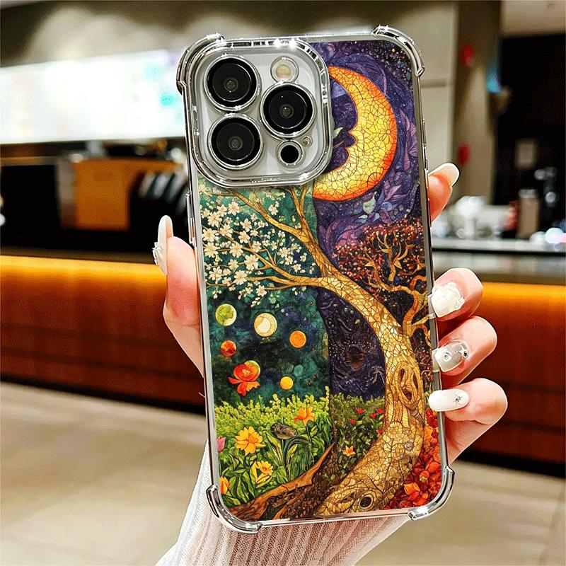 Tree of Life Space Soft Phone Case For iPhone 15 16 17 Air 14 Pro Max 16E Plus 13 12 Mini Plating Anti-Fall Fundas iPhone 16 Pro Max
Tree of Life Space Soft Phone Case For iPhone 15 16 17 Air 14 Pro Max 16E Plus 13 12 Mini Plating Anti-Fall Fundas iPhone 16 Pro Max