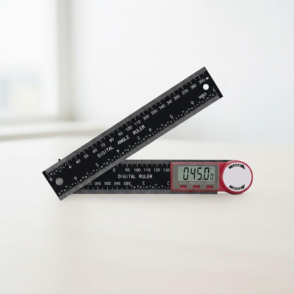 Digital Angle Measuring Ruler 200mm 360 Degree Protractor Dual Function Tool for Angle Length Measurement Precision Gauge чорний
Digital Angle Measuring Ruler 200mm 360 Degree Protractor Dual Function Tool for Angle Length Measurement Precision Gauge чорний