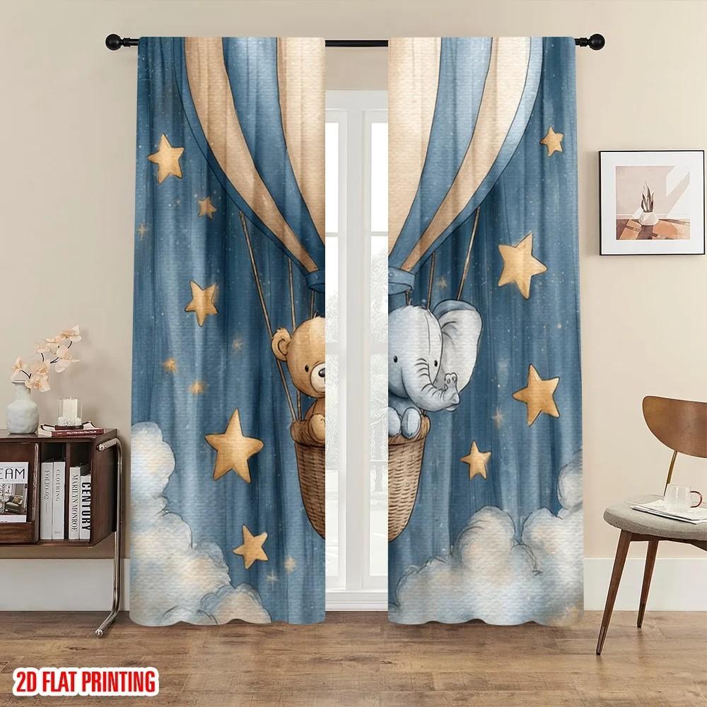 JIT 2pcs Starry Hot Air Balloon Print Curtain Room Darkening Polyester Rod Pocket Nursery Decor Kids Room Window Treatment 100*130 HOOK 1pcs
JIT 2pcs Starry Hot Air Balloon Print Curtain Room Darkening Polyester Rod Pocket Nursery Decor Kids Room Window Treatment 100*130 HOOK 1pcs