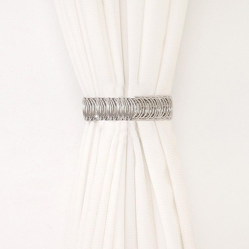 Decorative No-Punch Pearl Curtain Tiebacks with Spring Metal Wings
Decorative No-Punch Pearl Curtain Tiebacks with Spring Metal Wings