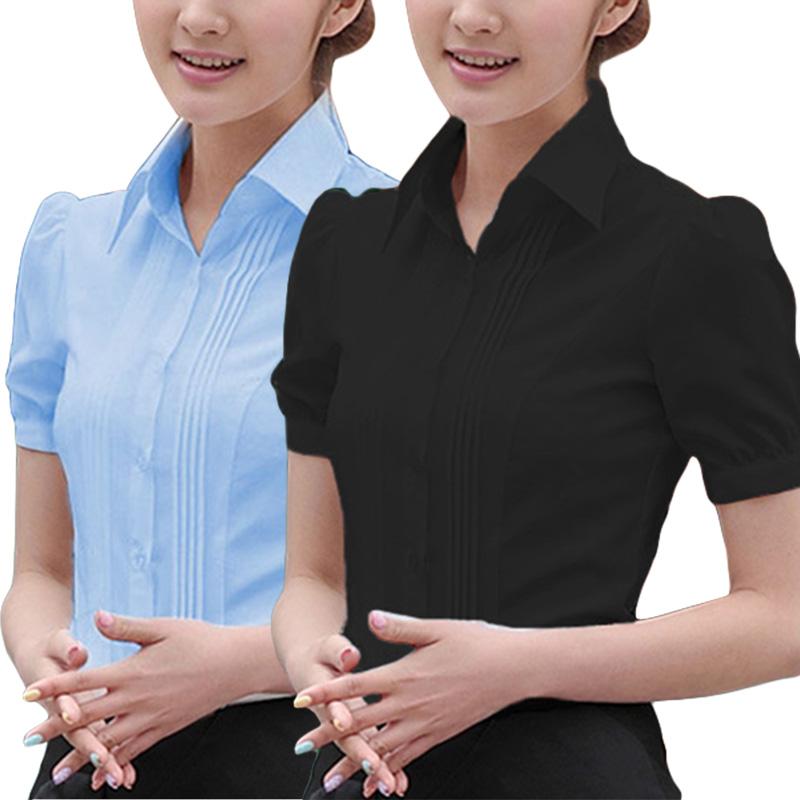 Plus Size Women Short Sleeve Turn-down Collar Summer Elegant Blouse Tops Shirts Office Blouse
Plus Size Women Short Sleeve Turn-down Collar Summer Elegant Blouse Tops Shirts Office Blouse