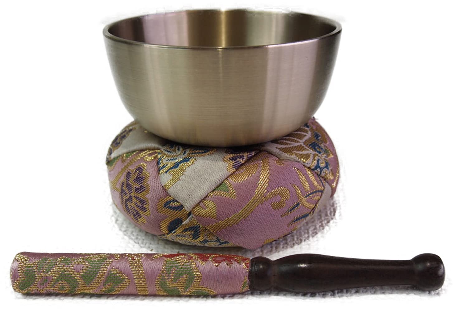 Modern Buddhist altar bell set, round, with a new Nishiki Karakusa pattern (2.5 sun (7.5 cm diameter), new Nishiki Karakusa pattern, pink)
Modern Buddhist altar bell set, round, with a new Nishiki Karakusa pattern (2.5 sun (7.5 cm diameter), new Nishiki Karakusa pattern, pink)
