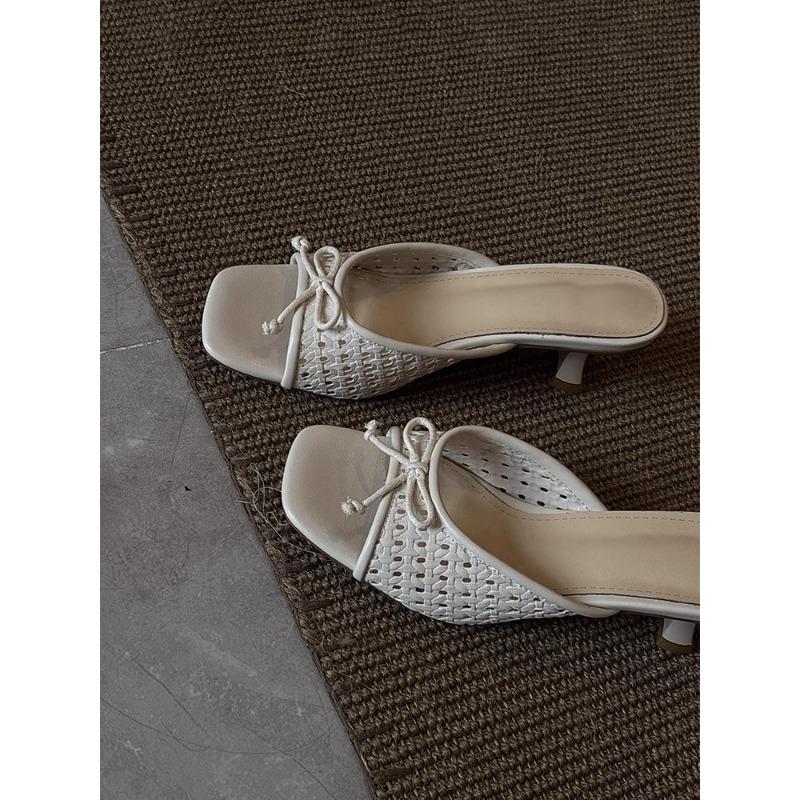 Fashion Holiday Style Woven Hollow-out Cool Drag Women Versatile Bow Flip-flop Open Toe Square Toe High Heels Summer 40
Fashion Holiday Style Woven Hollow-out Cool Drag Women Versatile Bow Flip-flop Open Toe Square Toe High Heels Summer 40