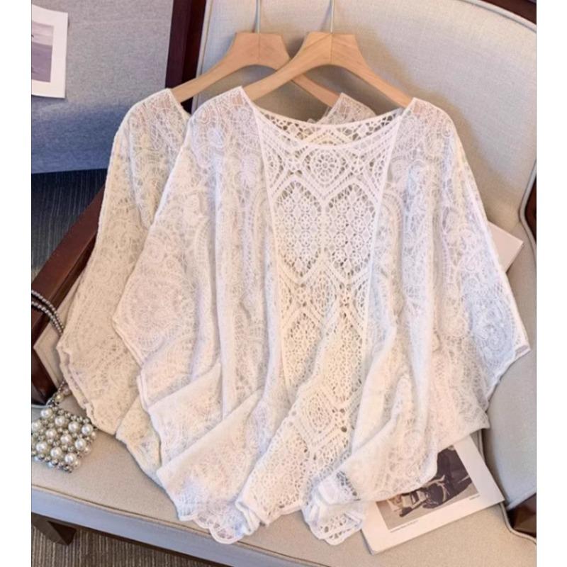 DIMANAF 2025 New Women Knitting Lace O-Neck T-Shirt Hollow Summer Style Basic Short Tops Tees Loose Clothing One Size бежевый
DIMANAF 2025 New Women Knitting Lace O-Neck T-Shirt Hollow Summer Style Basic Short Tops Tees Loose Clothing One Size бежевый
