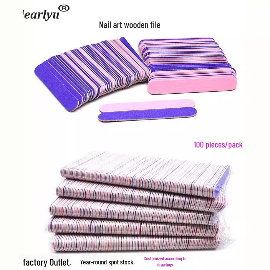 8.5cm Purple Pink Double-Sided Wooden Nail Sanding File for Grinding and Shaping (100-Pack)
8.5cm Purple Pink Double-Sided Wooden Nail Sanding File for Grinding and Shaping (100-Pack)