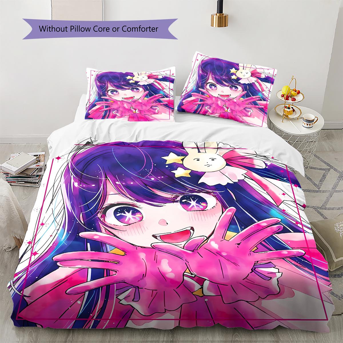 Oshi No Ko Pattern Bedding,Quilt Set Quilt Cover Pillowcase Home Birthday Gift (1 * duvet cover + 2 * pillowcase, without core) 135x200cm
Oshi No Ko Pattern Bedding,Quilt Set Quilt Cover Pillowcase Home Birthday Gift (1 * duvet cover + 2 * pillowcase, without core) 135x200cm