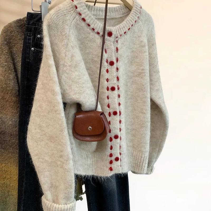 Round neck sweater coat autumn and winter outer wear knitted cardigan tops S 35-40kg хаки
Round neck sweater coat autumn and winter outer wear knitted cardigan tops S 35-40kg хаки