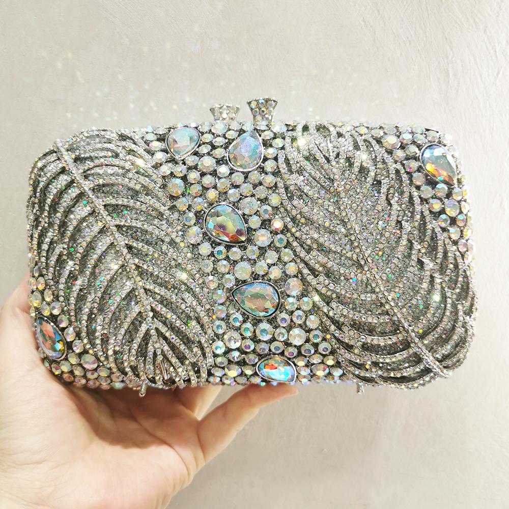 Designer Stones Evening Purse Handbags Green/Silver Rhinestone Crystal Clutch Bag Diamond Female Phone Messenger Handbag Bags 19cmX12cmX5cm
Designer Stones Evening Purse Handbags Green/Silver Rhinestone Crystal Clutch Bag Diamond Female Phone Messenger Handbag Bags 19cmX12cmX5cm