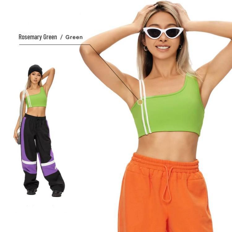 Новый стиль одно плечо контрастного цвета спортивный бюстгальтер - женский летний топ для йоги и верхней одежды Large
Новый стиль одно плечо контрастного цвета спортивный бюстгальтер - женский летний топ для йоги и верхней одежды Large