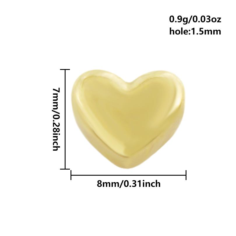 6/12pcs Big/Small Hole Star Heart Pea Real Gold Plated PVD No Fade Stainless Steel Beads For Jewelry Making Supplies Spacer Bead 6pcs
6/12pcs Big/Small Hole Star Heart Pea Real Gold Plated PVD No Fade Stainless Steel Beads For Jewelry Making Supplies Spacer Bead 6pcs