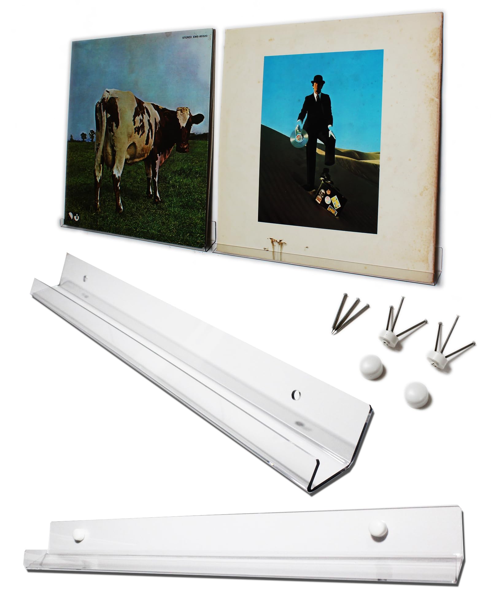 LB Store Transparent Display Rack for LP for Drywall Slanted Shelf Wall-Mounted Records, Stabilizing, Walls, (2)
LB Store Transparent Display Rack for LP for Drywall Slanted Shelf Wall-Mounted Records, Stabilizing, Walls, (2)