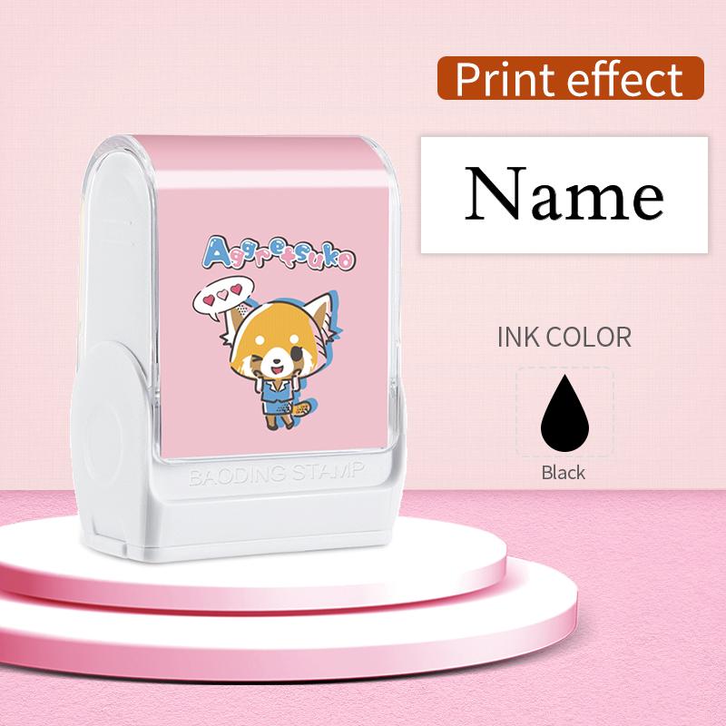 Custom Aggressive Retsuko Name Stamp with Waterproof Ink Designs, Self-Inking Signature Seal for Marking School Supplies
Custom Aggressive Retsuko Name Stamp with Waterproof Ink Designs, Self-Inking Signature Seal for Marking School Supplies