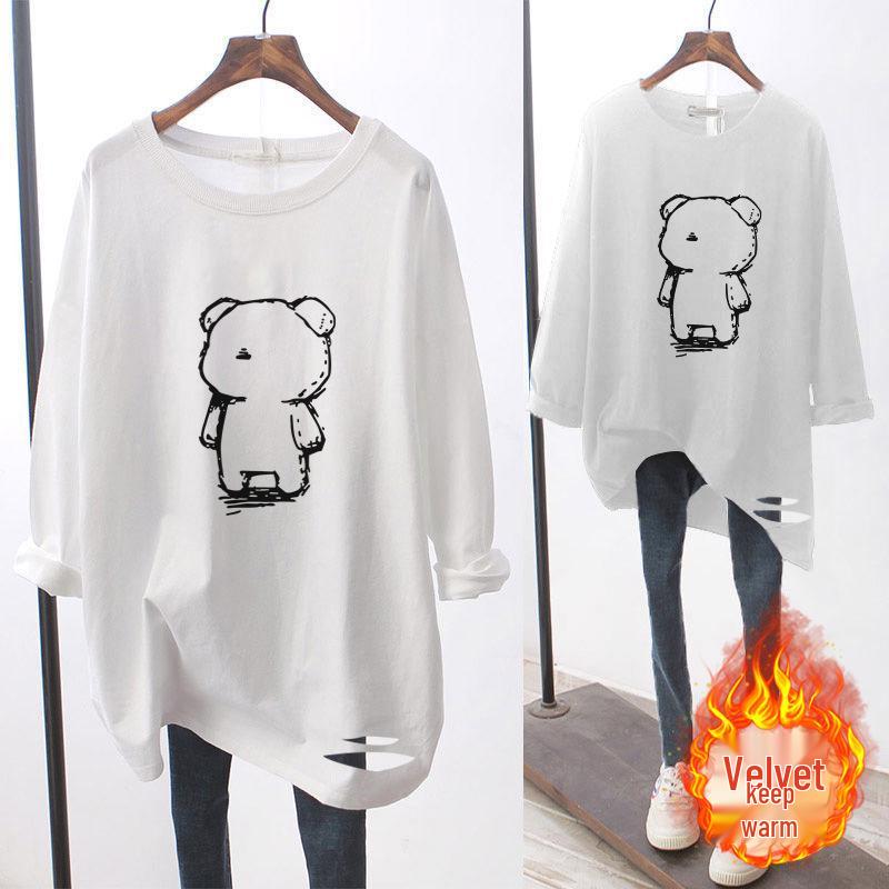 Women s Mid-Length White Ripped Cotton Long-Sleeve T-Shirt, 2025 New Plus Size Loose Fit XL (for 110-125 kg)
Women s Mid-Length White Ripped Cotton Long-Sleeve T-Shirt, 2025 New Plus Size Loose Fit XL (for 110-125 kg)