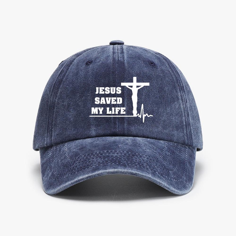 Jesus Saved My Life Hat Christian Washed Denim Baseball Cap Fashion Casual Unisex Women Adjustable Snapback Hats bone Adjustable
Jesus Saved My Life Hat Christian Washed Denim Baseball Cap Fashion Casual Unisex Women Adjustable Snapback Hats bone Adjustable